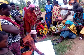 Vegetable farming in Vuganyana village