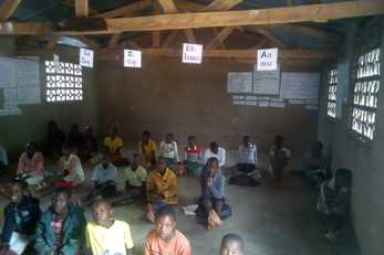 Maintenance of desks at Ntchesa Junior Primary School